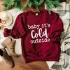 Simply Sage Market Women's Graphic Sweatshirt Baby It's Cold Outside - 3 of 4