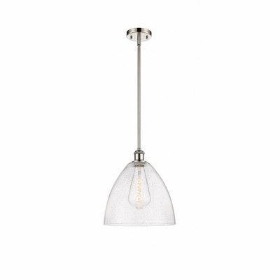 Bristol Glass - 1 Light Mini Pendant In Industrial Style-12.75 Inches Tall and 12 Inches Wide