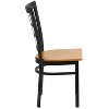 Emma and Oliver 2 Pack Window Back Metal Restaurant Chair - 4 of 4