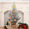 COZONY 2 Ft Pre-Lit Snow Flocked Christmas Tree, 24 Inch Artificial Mini Xmas Tree with 50 LED Lights for Table Centerpiece Decor - 4 of 4