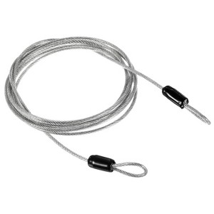 Unique Bargains Security Steel Cable Coated Luggage Lock Wire Rope Double Loops - 1 of 4