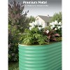 2PCS Galvanized Raised Garden Beds 4x2x2 FT, Self-Watering Metal Planters, Durable Outdoor Vegetable Planter Boxes, Green - 3 of 4