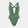 Women's Plunge High Leg One Piece Swimsuit - Cupshe - image 3 of 4