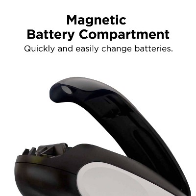Compact Black and White Electric Can Opener