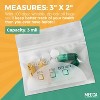 MEDca Pill Pouch Bags - 3" x 2.75" Pill Baggies and Disposable Plastic Travel Pill Bags with Write-on Labels - 3 of 4