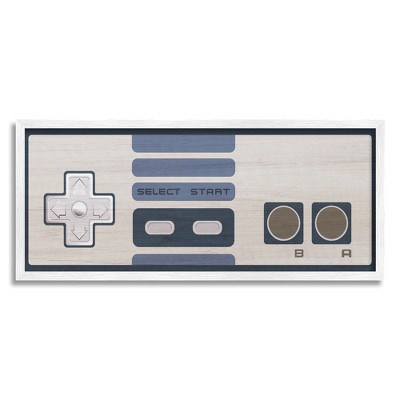 Stupell Industries Vintage Video Game Entertainment System Classic Controller Blue