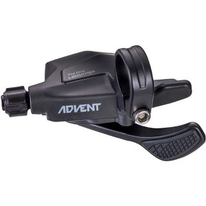 microSHIFT ADVENT Trail Trigger Pro E-Bike Right Shifter - 1 x 9-Speed, Single-Click, Silicone Thumb Pad, ADVENT - 1 of 2