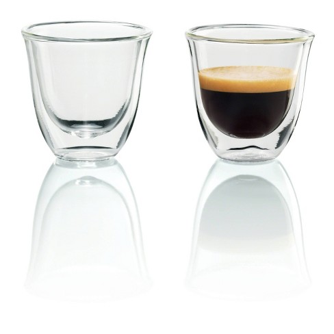 Espresso Cups Set Of 2, Insulated Espresso Shot Glass 4.3 OZ