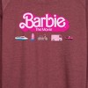 Women's - Barbie - Barbie Transportaion Vehicles Lightweight French Terry Wide Neck Long Sleeve Shirt - 2 of 4