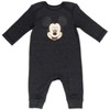Disney Winnie the Pooh 101 Dalmatians Lion King Mickey Mouse Minnie Mouse Baby Snap Coverall and Hat Newborn to Infant - 2 of 4