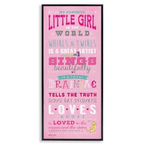 Stupell Industries Favorite Little Girl In The World, 10" x 24" - 1 of 4