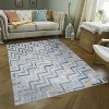 LunaLulinlk White Multi 5 ft. 3 in. x 7 ft. Area Rug - 2 of 4