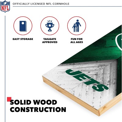 NFL New York Jets 2'x4' Wood Cornhole Set