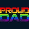 Adult Design By Humans LGBTQ+ Proud Dad Father's Day By KangThien T-Shirt - 2 of 2