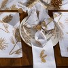 Patricia Heaton Home Gold Embroidered Pinecone Napkin Set of 4 - 2 of 3