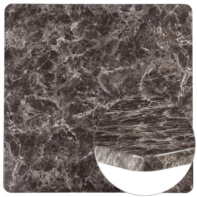 Flash Furniture 42" Square Gray Marble Laminate Table Top