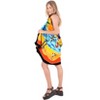 LA LEELA Women's Summer Beach Wrap Bikini Wraps Sarong Swimwear Cover up Skirt Bathing suit Swimsuit Pareo for Women One Size Blue, Tree - 3 of 4