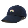 Dalix Robot Embroidered Glow in the Dark Retro Dad Hat Cotton Baseball Cap Adjustable Mens - 4 of 4