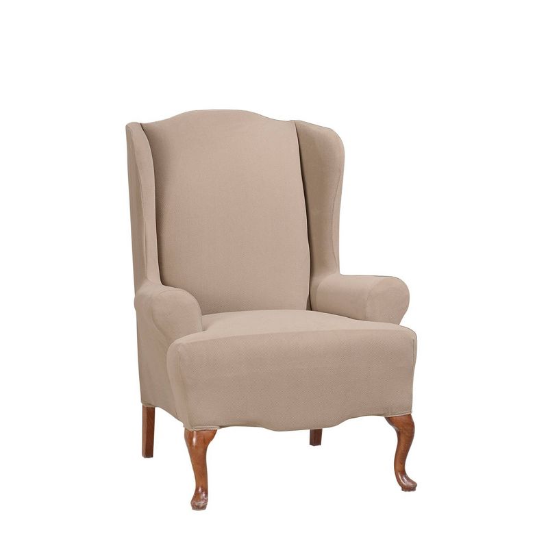 Stretch Knit Wing Chair Slipcover - Sure Fit, 3 of 8