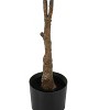 Monarch Specialties Artificial Plant 52 inch Tall Rubber Tree Indoor Faux Fake Floor Greenery Potted Real Touch Decorative Green Leaves Black Pot - 3 of 4