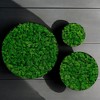 Alilang 24.00 Inch Set of Three Round Moss Wall Art with Natural Green Preserved Moss in Wooden Frames - Green - 2 of 4