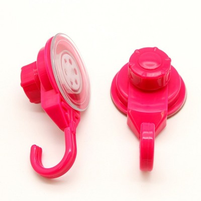 Evideco French Home Goods Set of 2 Strong Hold Vacuum Suction Cup Hooks for Shower & Kitchen – Perfect for Loofah, Towels & More