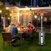 Coucheta 48,000 BTU Outdoor Propane Patio Heater with Stainless Steel Burner, Safety Tilt Switch, Wheels &Round Table Shelf for Backyard, Porch, Pool - 4 of 4