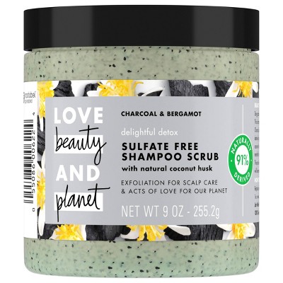 Love Beauty and Planet Delightful Detox Charcoal Shampoo Scrub - 9oz