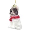 Kurt Adler Noble Gems Glass Ornament for Christmas Tree, French Bulldog - 2 of 4
