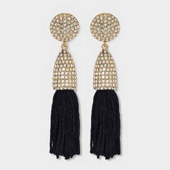 SUGARFIX by BaubleBar Crystal and Tassel Statement Earrings