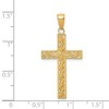 Black Bow Jewelry 14k Yellow Gold, Rope, Latin Cross Pendant - 4 of 4
