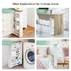 LunaLulinlk 4 Tiers Rolling Slim Storage Kitchen Organizer Cart with Handle - 3 of 4