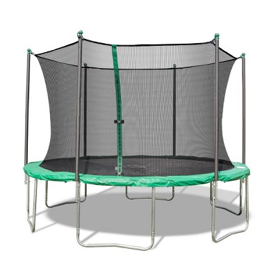 Trujump 12' Trampoline And 6-pole Enclosure - Green : Target