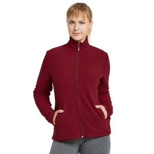Sofra Women's Polar Fleece Full Zip Up Winter Jacket - 1 of 4