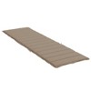 vidaXL Sun Lounger Cushion Taupe Oxford fabric (100% polyester) - 4 of 4