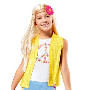 Rubies Girls' American Girl Doll Julie Albright Blonde straight Wig with Braid - 1 of 4
