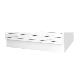 Safco 2-Drawer Flat File Cabinet UnAssembled Specialty White 4999WHR - 1 of 1