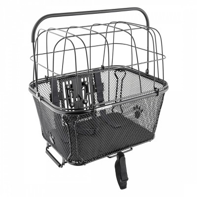 Sunlite Racktop/handlebar Pet Friendly Qr Basket Black Steel 15.7x16 ...