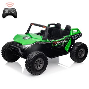 24V 2-Seater Ride On UTV Car for Kids with Remote, Dual Modes, Adjustable Seats, Large EVA Wheels, Music & Lights - 1 of 4
