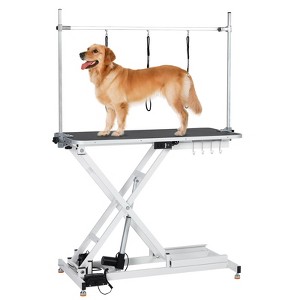 Garvee Electric Dog Grooming Table, Height Adjustable Pet Grooming Table with Anti-Slip Foot & Tabletop, Dog Grooming Station, 47" - 1 of 4