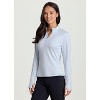 Avalanche Outdoor Buttery Soft Lightweight Quarter Zip Top Long Sleeve Hiking Shirt with Thumbholes - 4 of 4