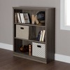 45" Morgan 3 Shelf Bookcase Gray Maple - South Shore - 4 of 4