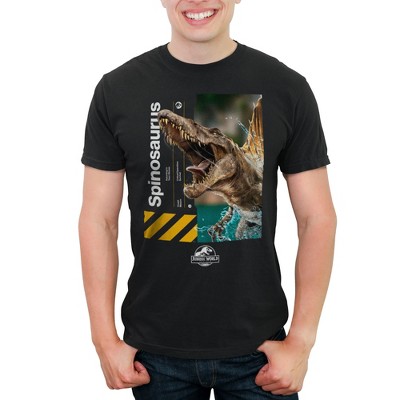 Men's Jurassic World: Rebirth Spinosaurus Portrait  T-Shirt - Black - 2X Large