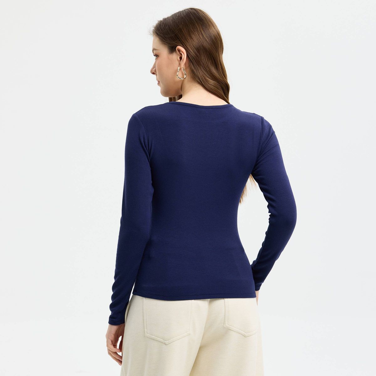 Women's Long Sleeve Knit Top - A New Day™ - thumbnail 2