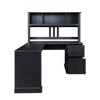 Computer Desk, Home Office Desks With 2 Drawers, 2-tier Open Shelf, Waterproof And Scratch Resistant Modern Corner Desk For Home Office, Bedroom - 3 of 4