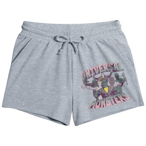 Universal Monsters Group Shot Women’s Gray Lounge Shorts - 1 of 2