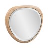 Howard Elliott 14"x16" Asymmetrical Bleached Oak Wood Framed Wall Mirror - 3 of 4