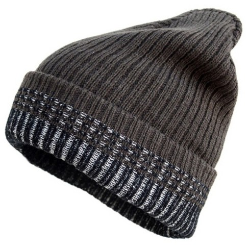 Boiled Wool Beanie, Charcoal, One Size at  Men's Clothing store