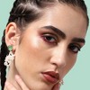 SOHI Women's White Snowball Drop Earrings - 3 of 3