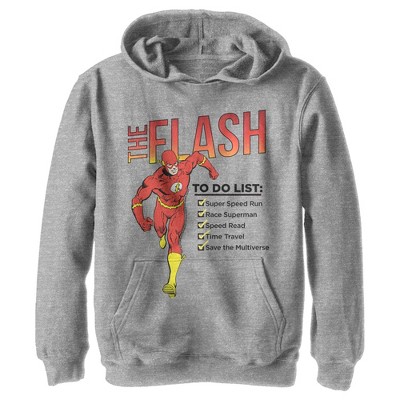 Boy's Justice League Flash To Do List Pull Over Hoodie